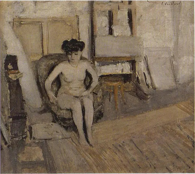 Liten naken sittande - Édouard Vuillard