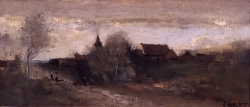 Liten by i Morvan - Jean-Baptiste Camille Corot