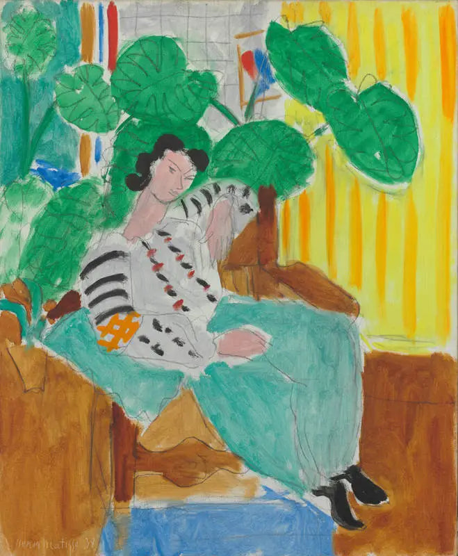 Liten rumänsk blus med lövverk - Henri Matisse