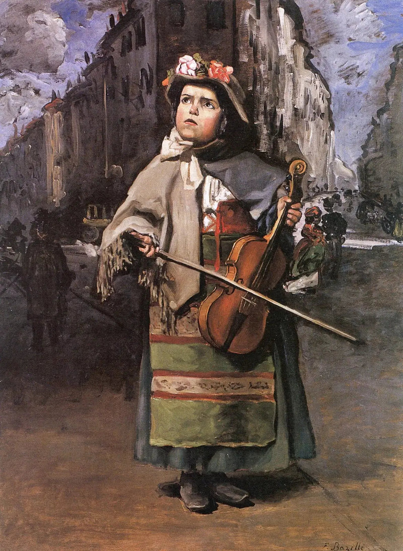 Liten italiensk gatutjej - Frédéric Bazille