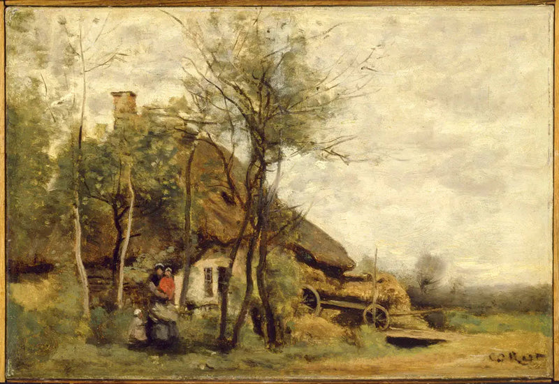 Liten gård i närheten av Saint-Lô - Jean-Baptiste Camille Corot