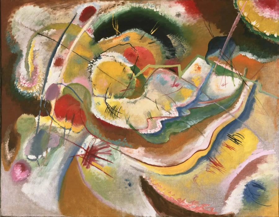 Liten gul målning (improvisation) - Vassily Kandinsky