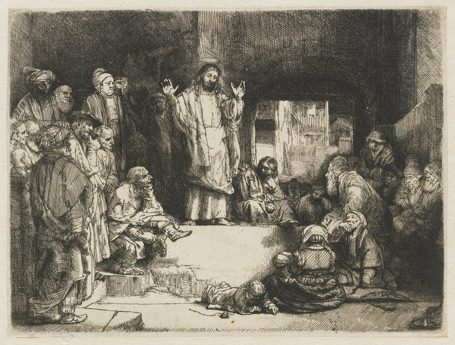 Le Christ prêchant (La Petite Tombe) – Rembrandt
