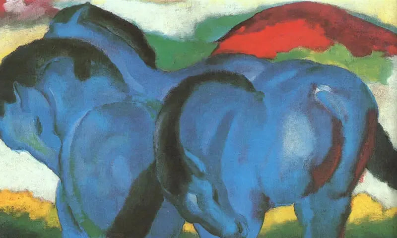 Små blå hästar - Franz Marc