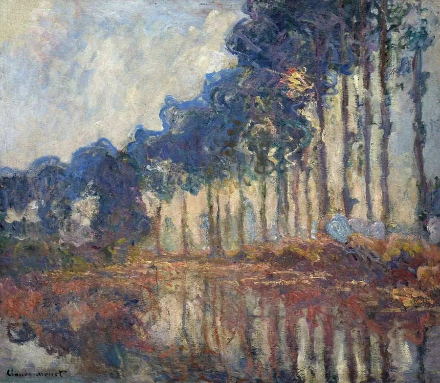 Popplarna, höst - Claude Monet