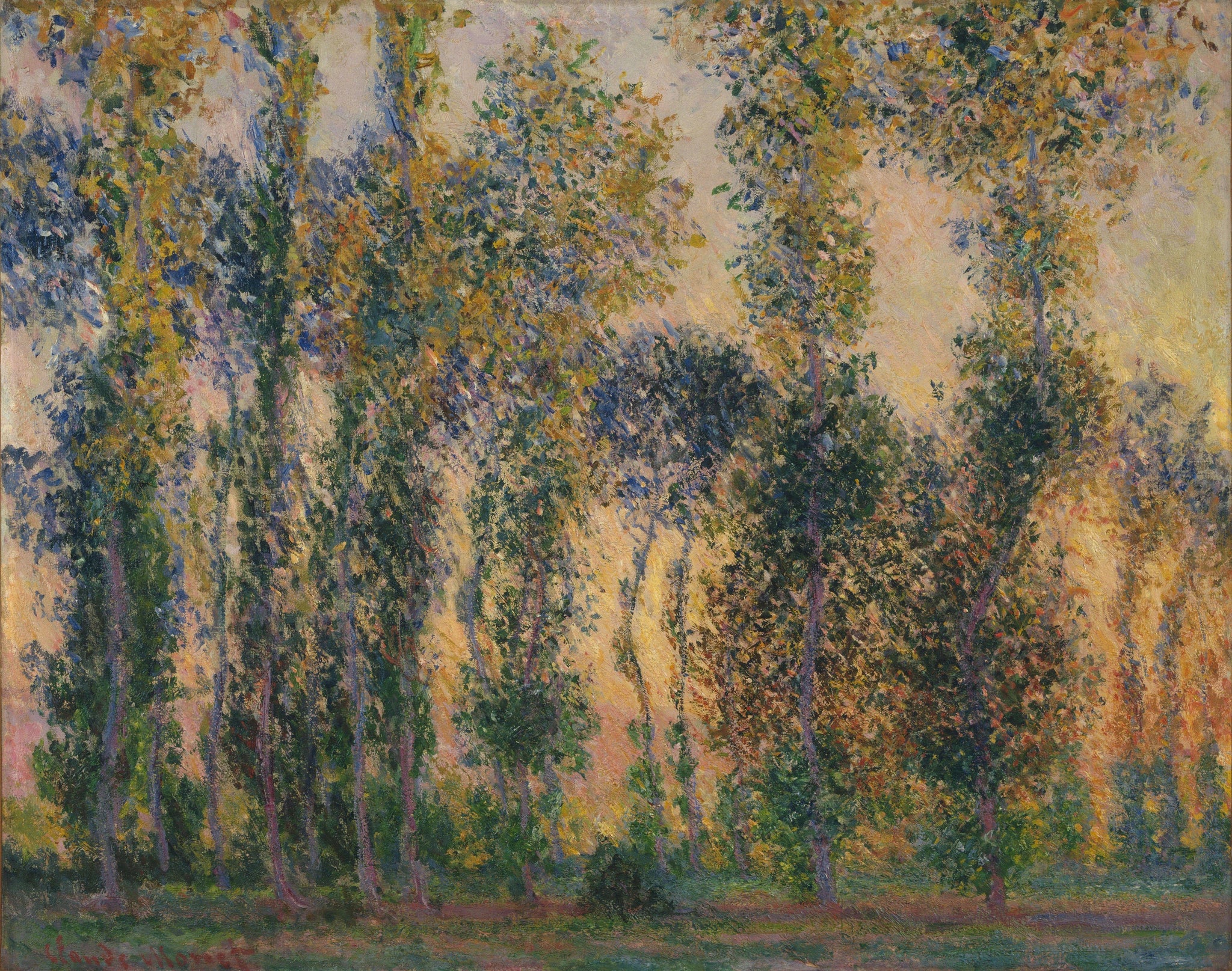Les Peupliers à Giverny W1156 par Claude Monet