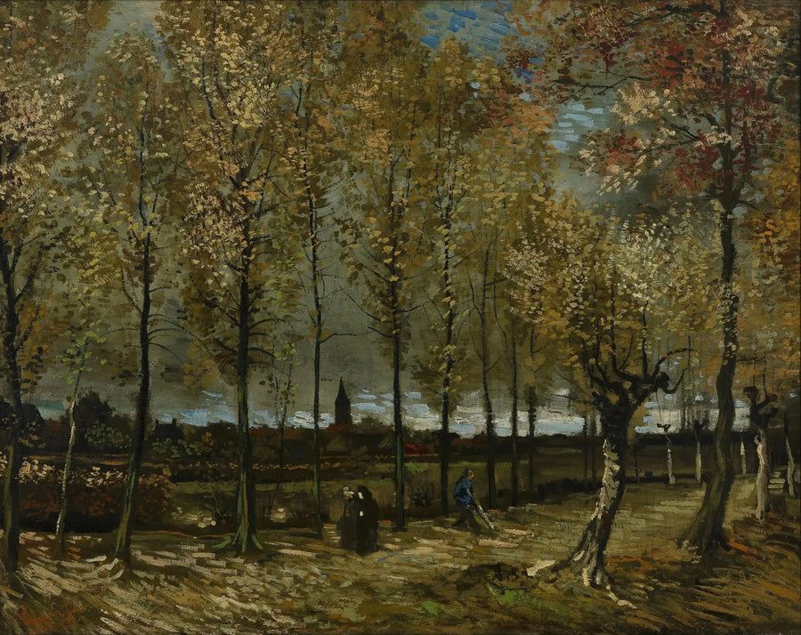 Popplar nära Nuenen - Vincent van Gogh