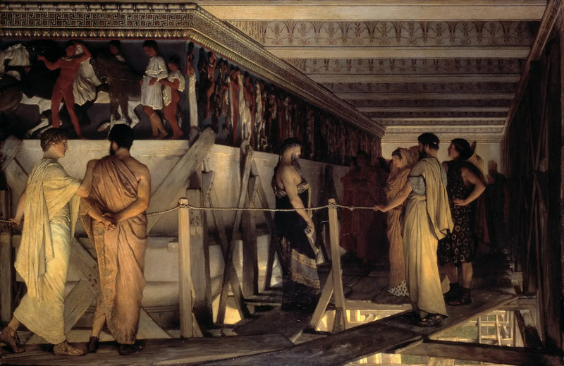 Phidias som visar Parthenons frise för sina vänner - Lawrence Alma-Tadema