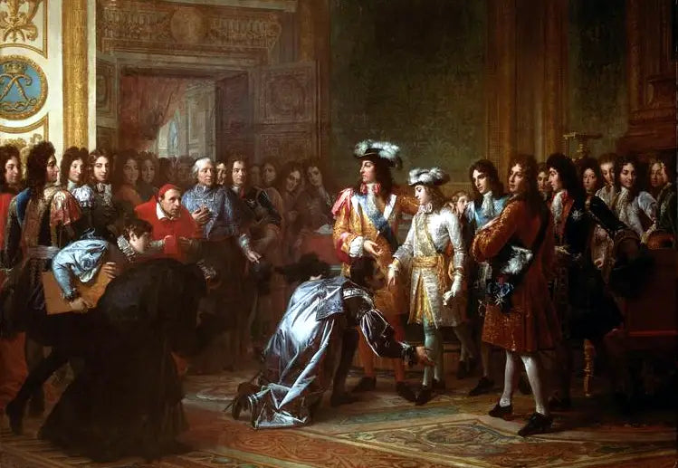 Philippe de France, hertig av Anjou, utropas till kung av Spanien under namnet Philippe V, 16 november 1700 - François Gérard