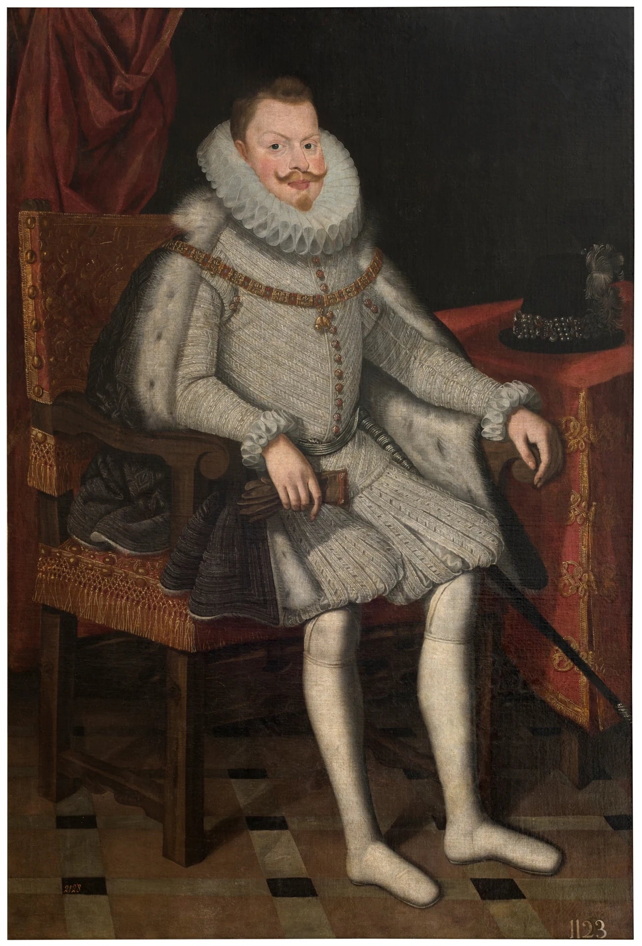 Philippe III, roi d'Espagne assis - Bartolomé González y Serrano