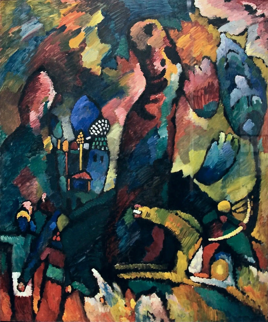 Foto med en bågskytt - Vassily Kandinsky