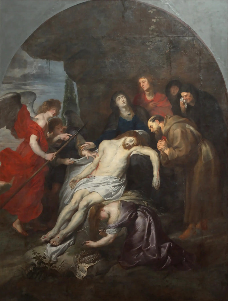 Piéta med Saint-François - Peter Paul Rubens