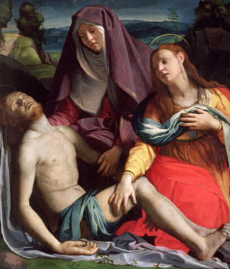 Pietà med Heliga Maria Magdalena - Bronzino