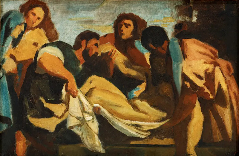 Pietà, efter Titian - Paul Cézanne
