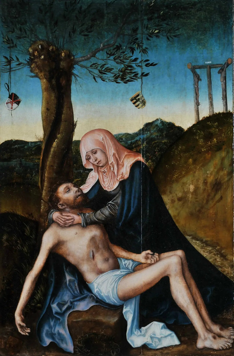 Pietà under korset - Lucas Cranach den äldre
