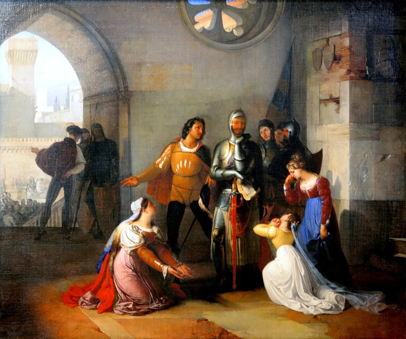 Pietro Rossi kallad att leda den venetianska armén. - Francesco Hayez