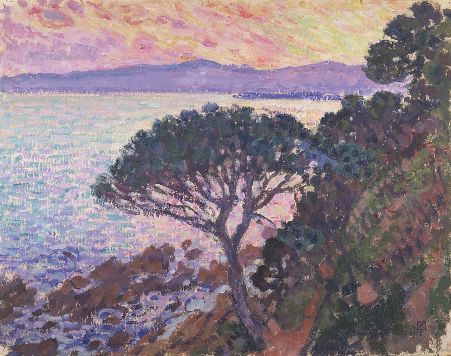 Parasollpin vid havet - Théo van Rysselberghe