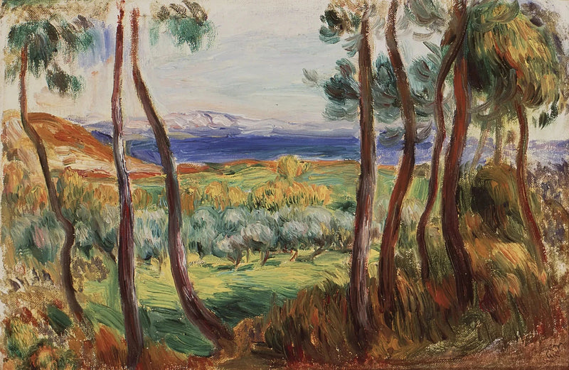 Pinnar i omgivningarna av Cagnes - Pierre-Auguste Renoir