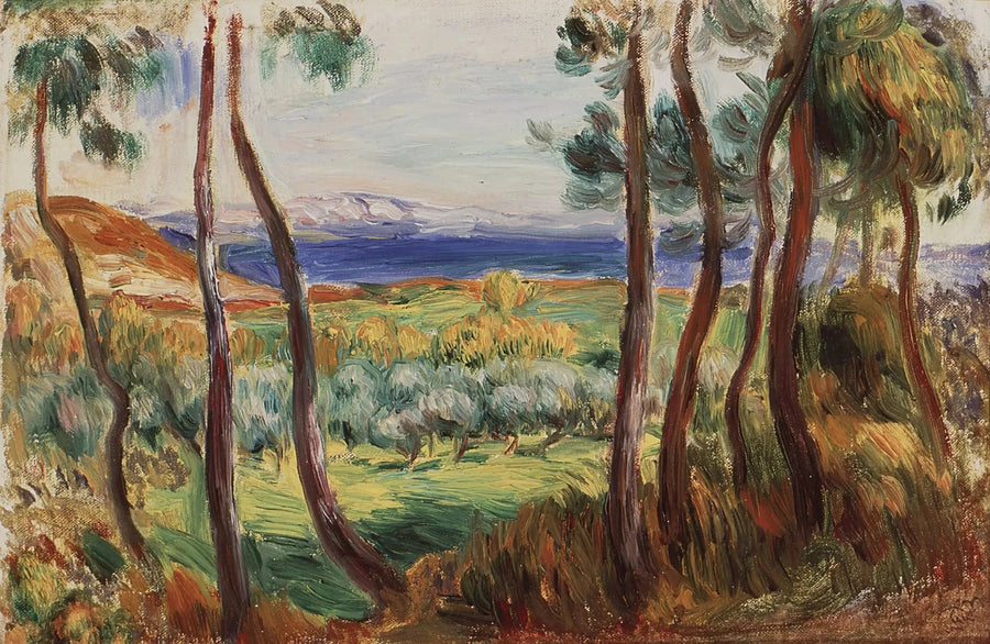 Pinnar i omgivningarna av Cagnes - Pierre-Auguste Renoir