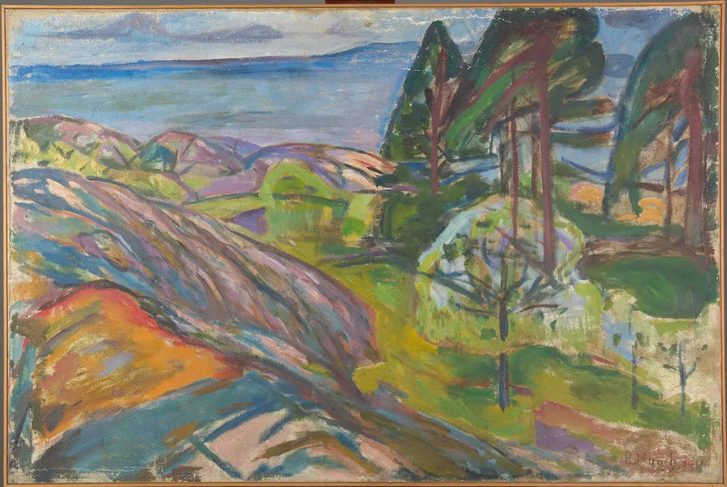 Blommande Pins och Fruktträd - Edvard Munch