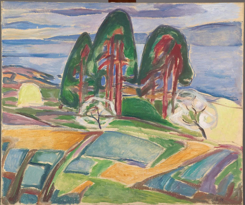 Blommande Pins och Fruktträd - Edvard Munch