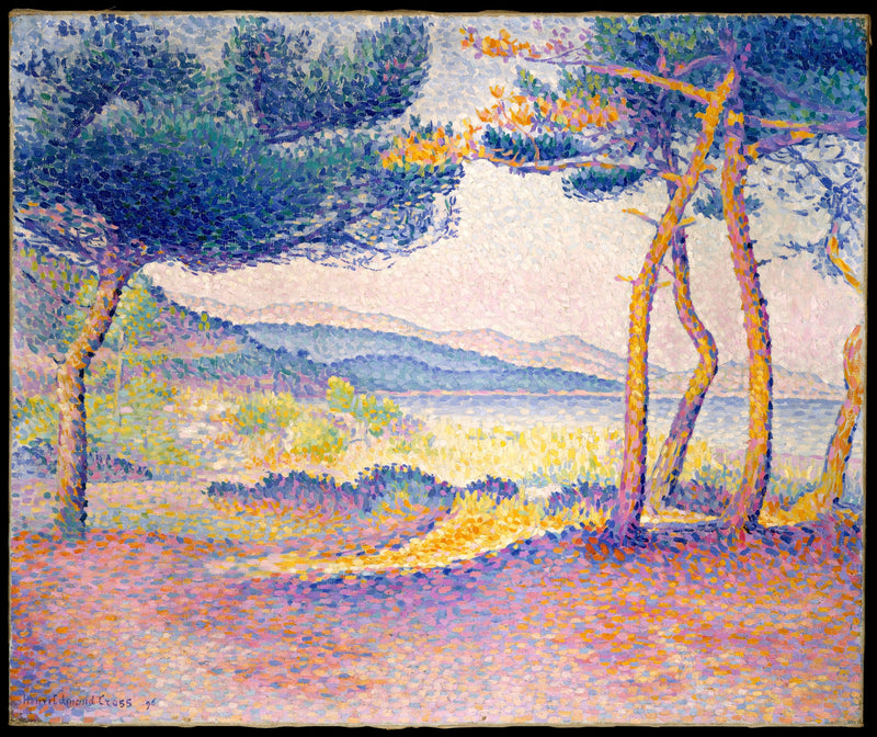 Nålar längs kusten - Henri-Edmond Cross