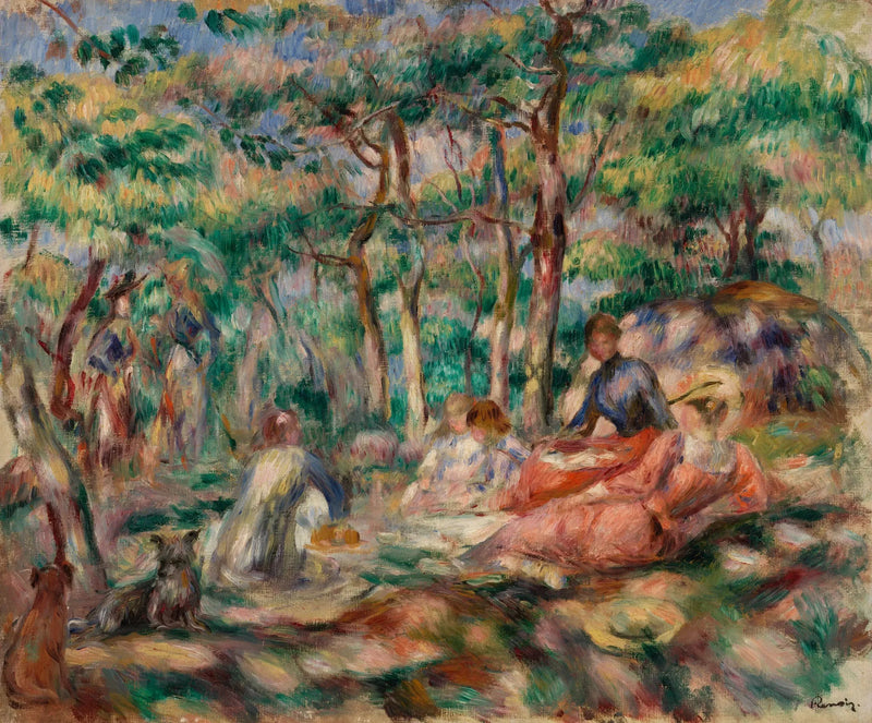 Picknick (Lunchen på gräset) - Pierre-Auguste Renoir