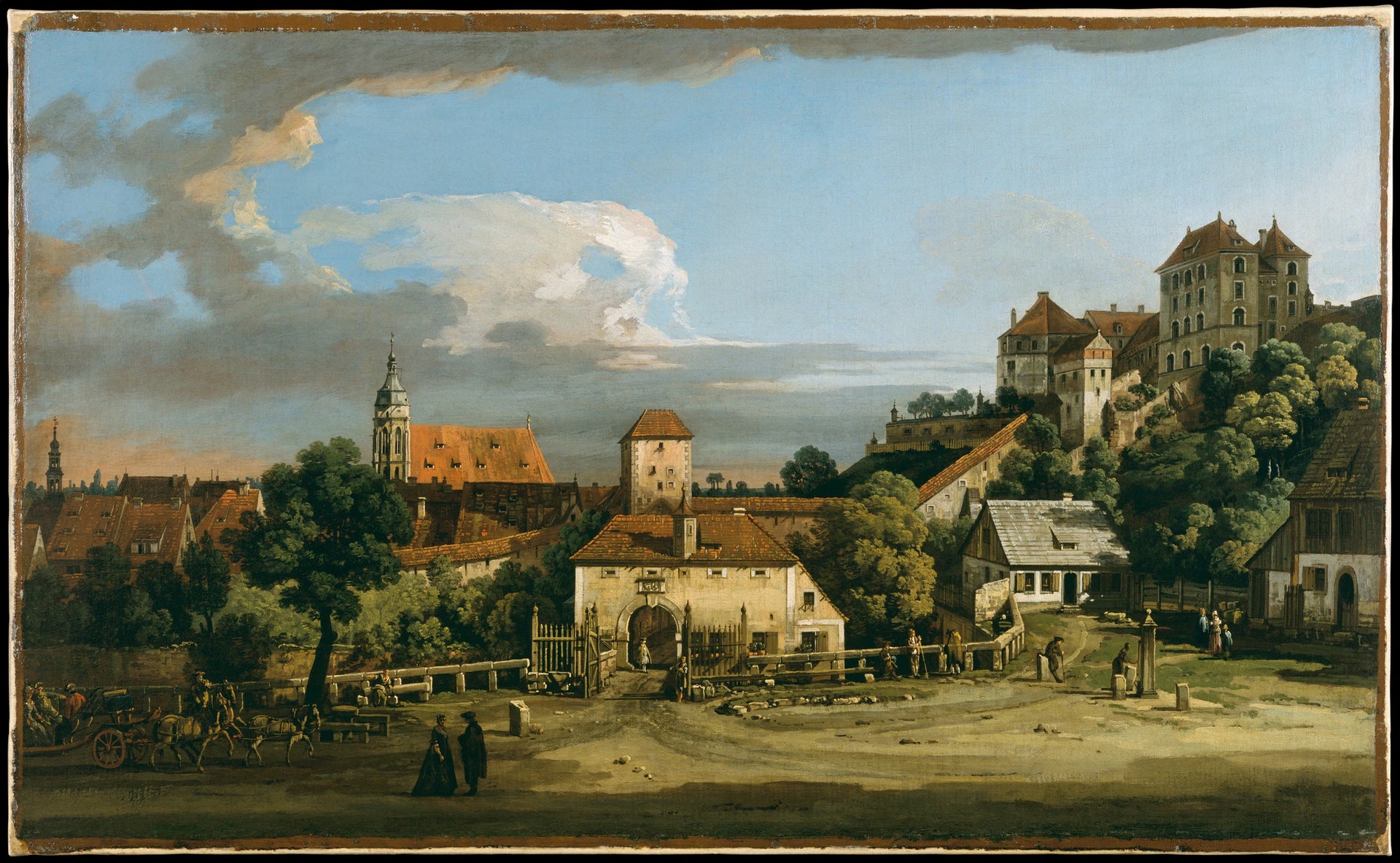 Pirna : L'Obertor vu du sud - Bernardo Bellotto