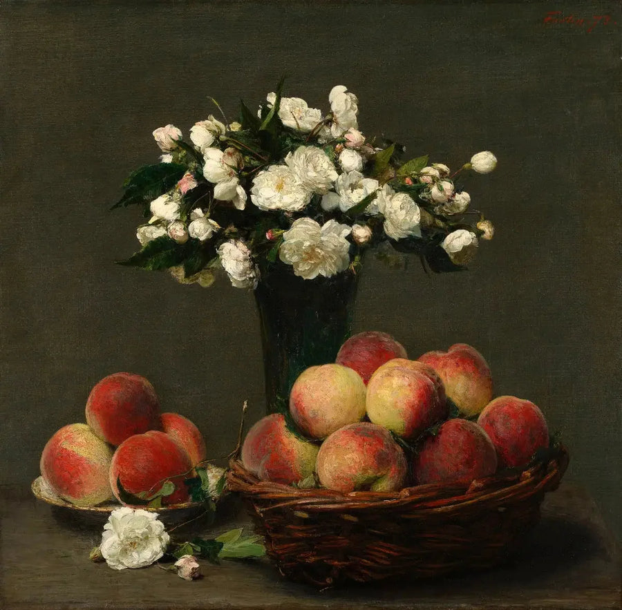 Pioner och Persikor - Henri Fantin-Latour