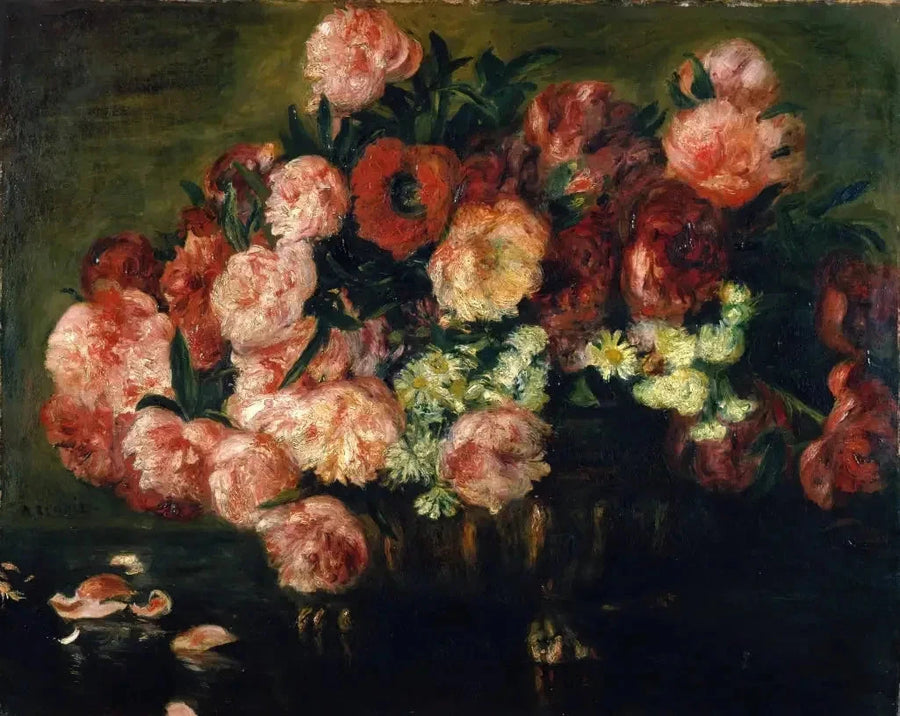 Pioner i en vas - Pierre-Auguste Renoir