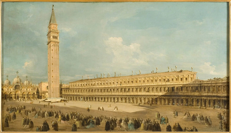 Platsen Saint-Marc i Venedig - Francesco Guardi