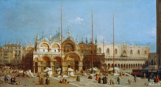 Place Saint-Marc - Giovanni Antonio Canal - Reproductions de tableaux et peintures haut de gamme