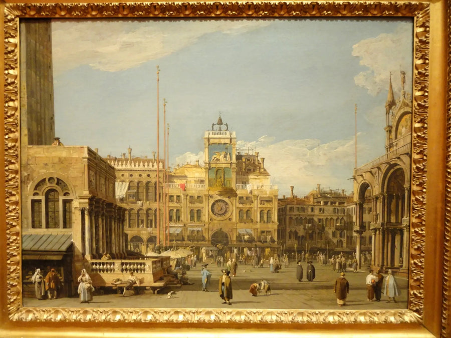 Plats Saint-Marc: klocktornet - Canaletto
