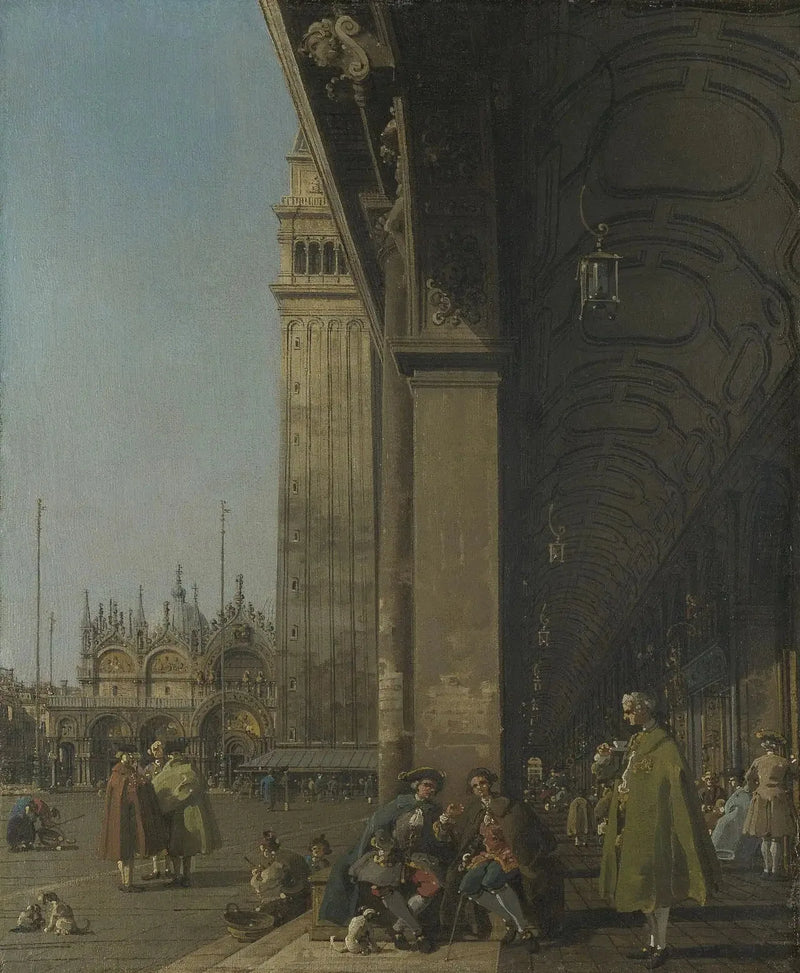 San Marco plats mot öster sett från sydvästvinkeln - Canaletto