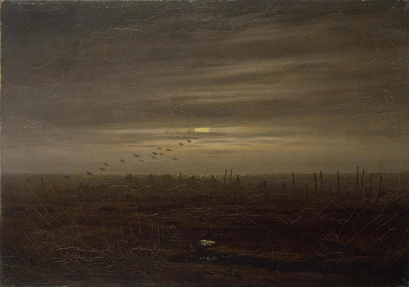 Strand med fiskenät - Caspar David Friedrich
