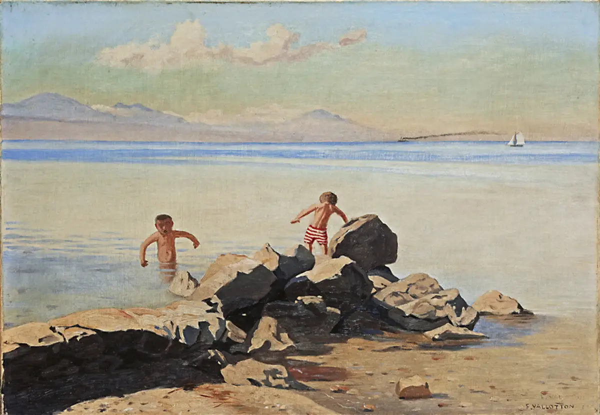 Plage de Bellerive à Ouchy - Félix Vallotton - Alpha Reproduction