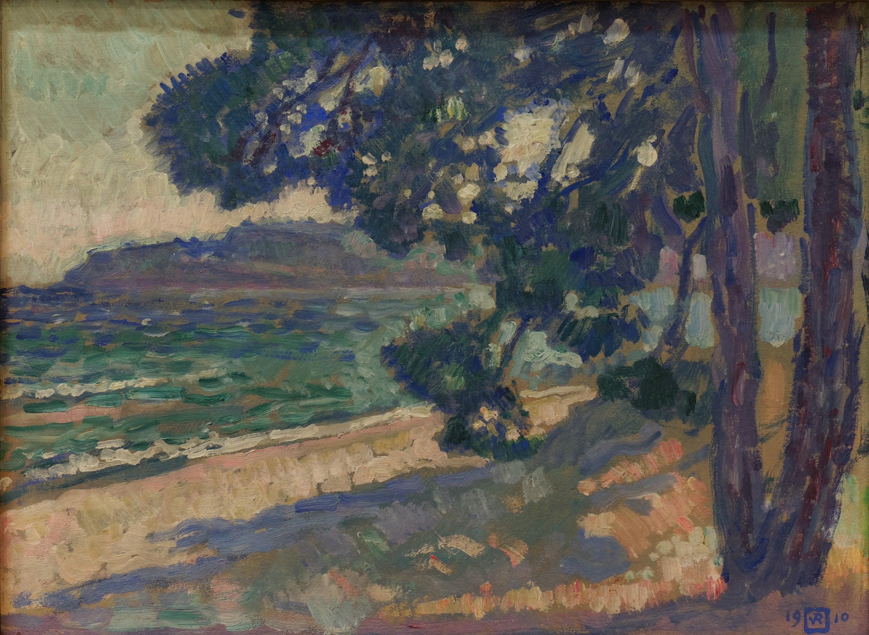 Plage de Cavalaire - Théo van Rysselberghe image 1 reproduction réalisée par Alpha Reproduction