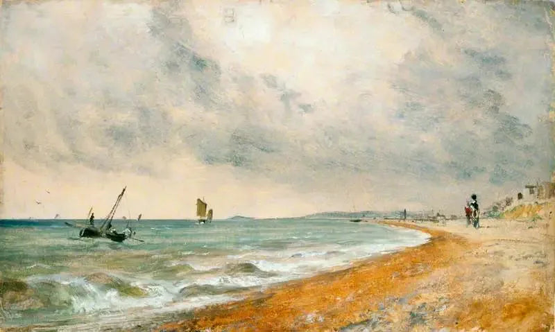 Hove-stranden med fiskebåtar - John Constable