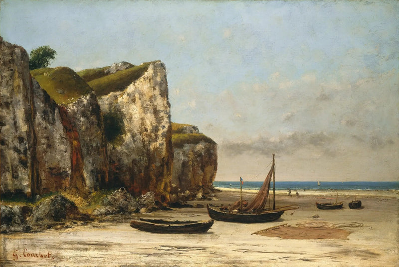 Normandiska stranden - Gustave Courbet