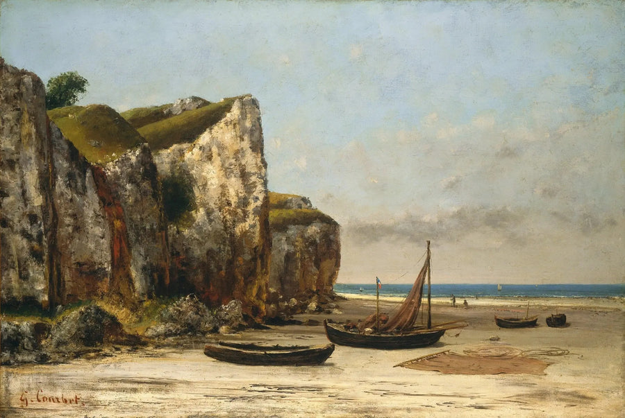 Normandiska stranden - Gustave Courbet