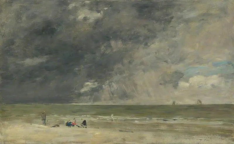 Trouvilles strand - Eugène Boudin
