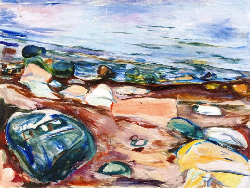 Strand och Klippor - Edvard Munch