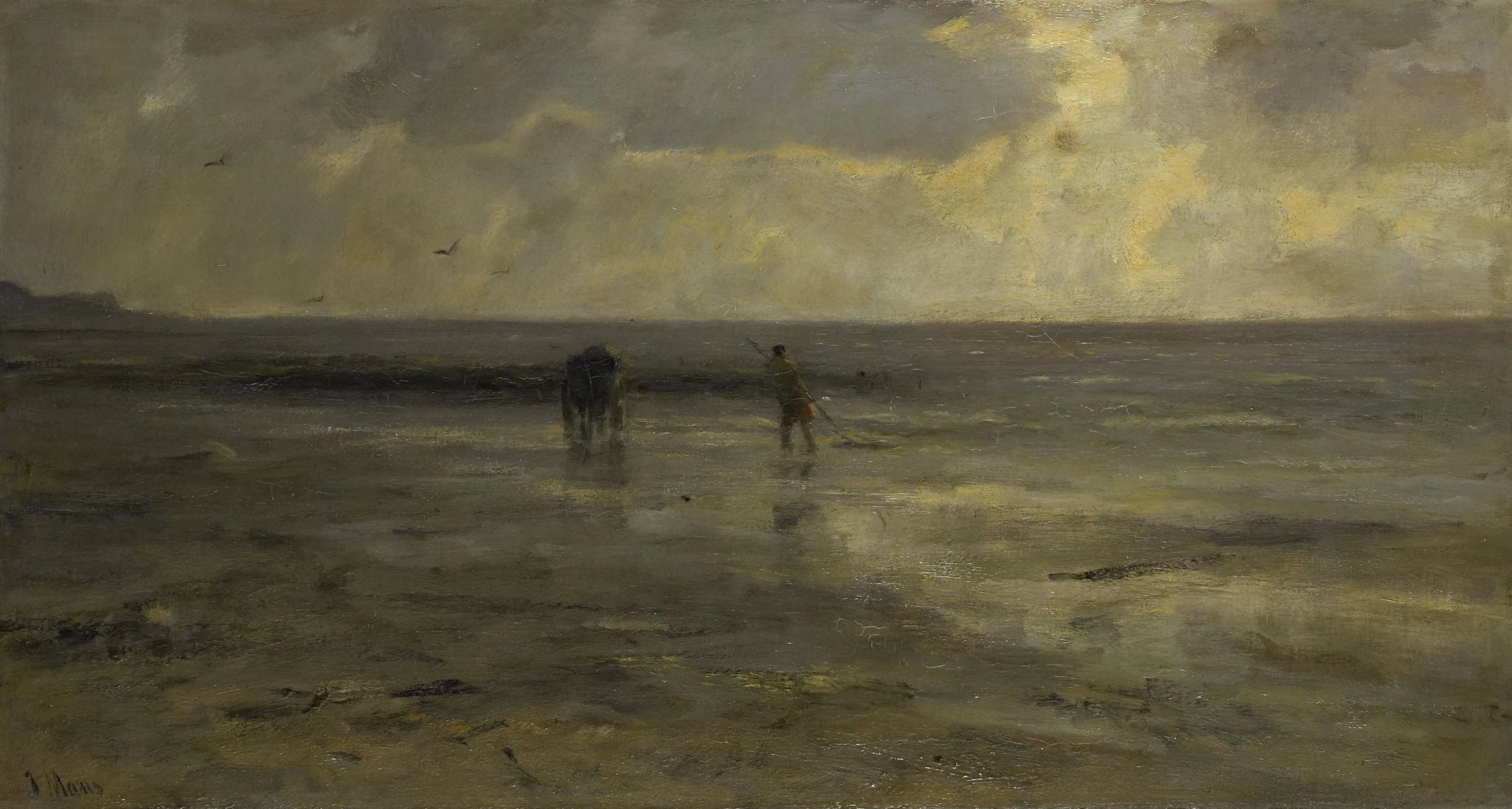 Plage le soir - Jacob Maris