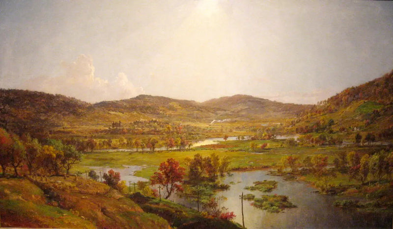 Sidneys slätter med föreningen av floderna Susquehanna och Unadilla - Jasper Francis Cropsey