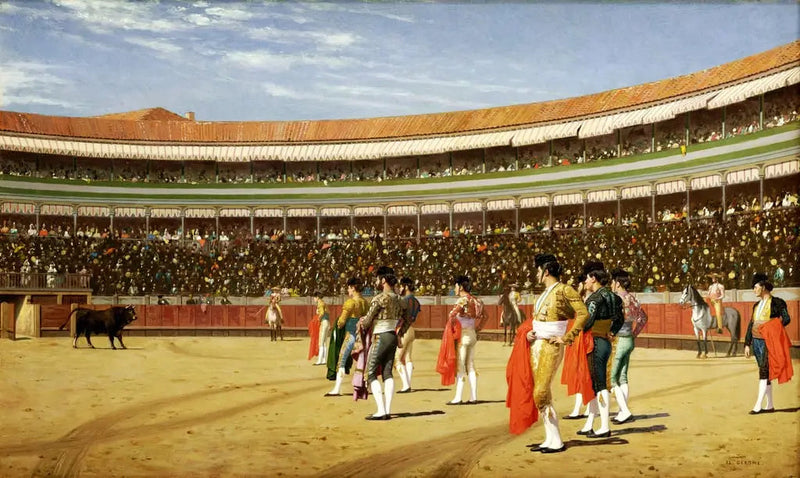 Plaza de toros : tjurens inträde - Jean-Léon Gérôme