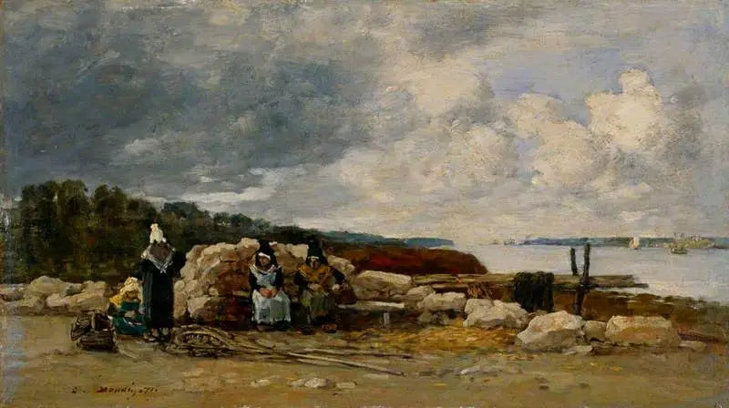 Plougastel: Räktrålarna - Eugène Boudin