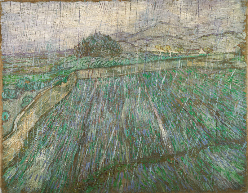Blöt fält i regnet - Vincent van Gogh