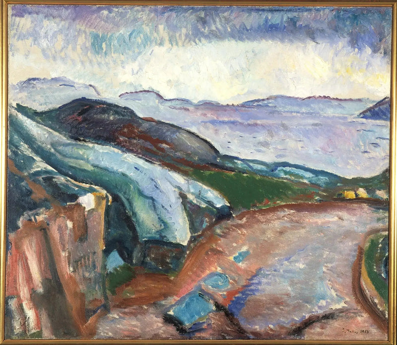 Regn på sidan - Edvard Munch