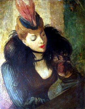 Röd fjäder - Giovanni Boldini
