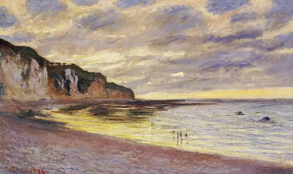 Pointe de l'Ailly, lågvatten W778 - Claude Monet